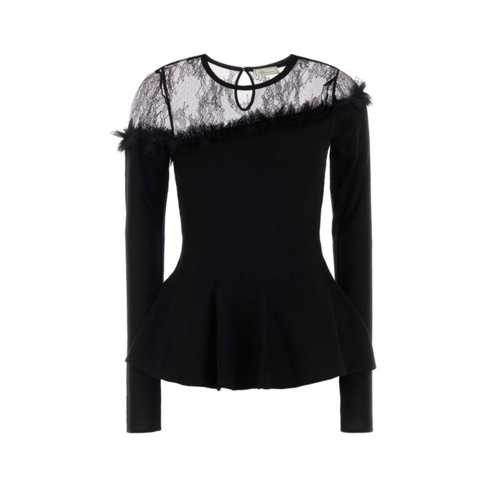 Blumarine Women Black Wool Sweater